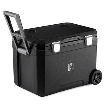 Brisby Verrijdbare Koelbox - Frigobox - 45 Liter Zwart SET, Ophalen of Verzenden, Nieuw, Koelbox, Koelelement