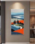 Clelia - Saffron Ridges & Azure Mist