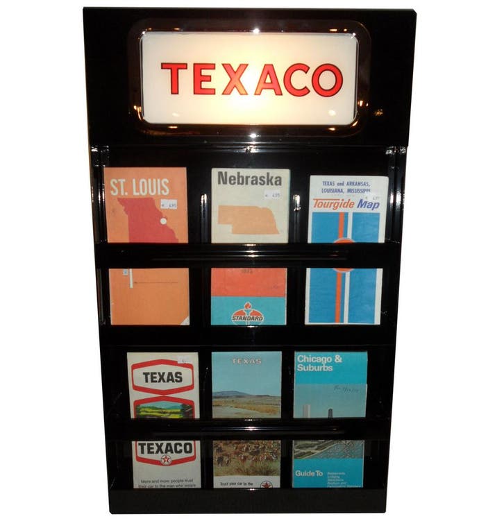 Texaco Map Rack, Verzamelen, Merken en Reclamevoorwerpen, Ophalen