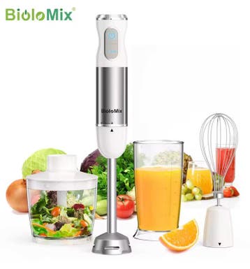 Staafmixer 1000W 4-in-1 Hakmolen Garde Smoothie Cup, Verzenden, Nieuw