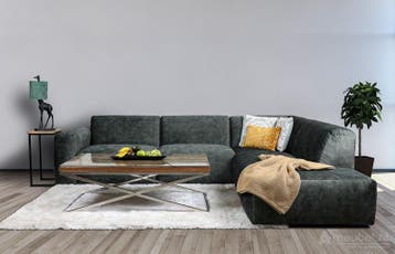 Loungebank Veenendaal - loungebanken, Nieuw, 150 cm of meer, Stof, 300 cm of meer