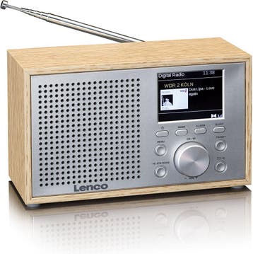 Lenco Radio op Batterijen - Compacte DAB FM Radio - Bluetoot, Verzenden, Zo goed als nieuw