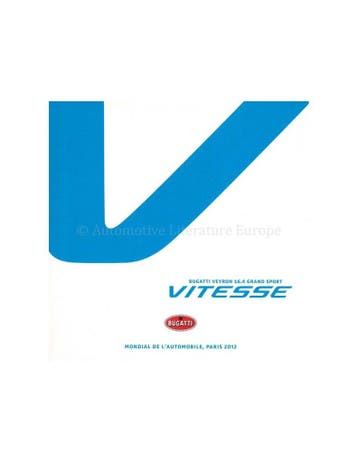 2012 BUGATTI VEYRON GRAND SPORT VITESSE PERS CD