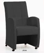 Eetkamerstoel Jean - eetkamerstoelen - Antraciet, Nieuw, Stof