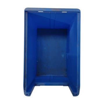 Magazijnbak, 500x300x300 mm, blauw kunststof, gebruikt, Ophalen of Verzenden