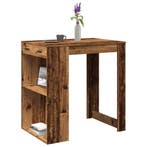 Bartafel 102x70x103,5 cm bewerkt hout oud houtkleurig, Huis en Inrichting, Tafels | Eettafels, Verzenden, Nieuw