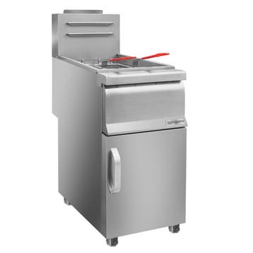 GGM Gastro | Gasfriteuse - 16 liter - 27 kW - met aftapkraan, Verzenden, Nieuw