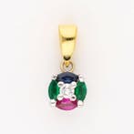 Hanger - 18 karaat Geel goud, Witgoud Diamant (Natuurlijk) -