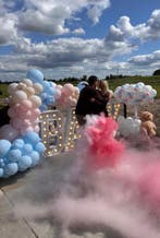 Droogijs geslacht onthulling BOY OR GIRL, Hobby en Vrije tijd, Feestartikelen | Verhuur, Ophalen of Verzenden, Nieuw, Geboorte of Huwelijk