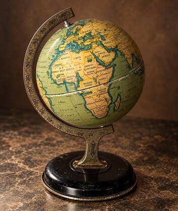 Terrestrial table globe - Antique Chad Valley Reliable, Antiek en Kunst
