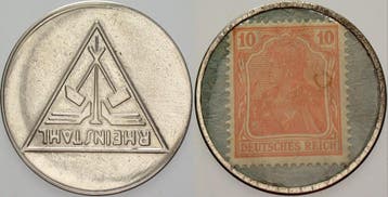 10 Pfennig ohne Jahr Duisburg Rheinstahl, Verzenden