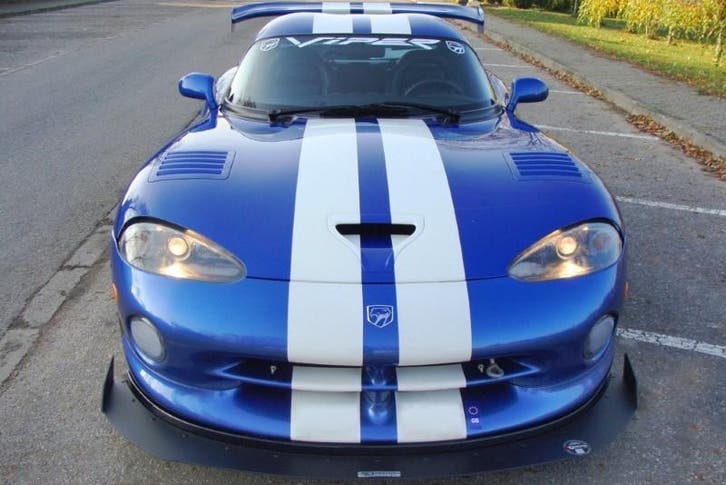 Voorspoiler Dodge Viper GTS Racing Glanzend Zwart, Auto-onderdelen, Carrosserie en Plaatwerk, Ophalen of Verzenden
