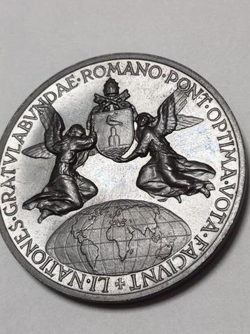 Vaticaan. Medaglia in argento 1956 (Zonder minimumprijs)