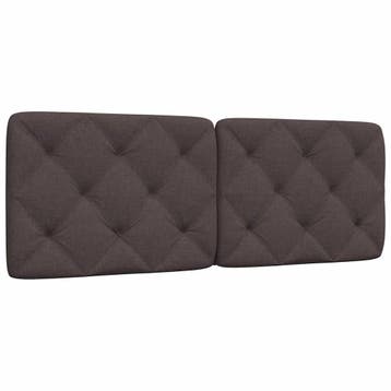 vidaXL Hoofdbordkussen 120 cm stof donkerbruin, Verzenden, Nieuw, Bruin, Stof