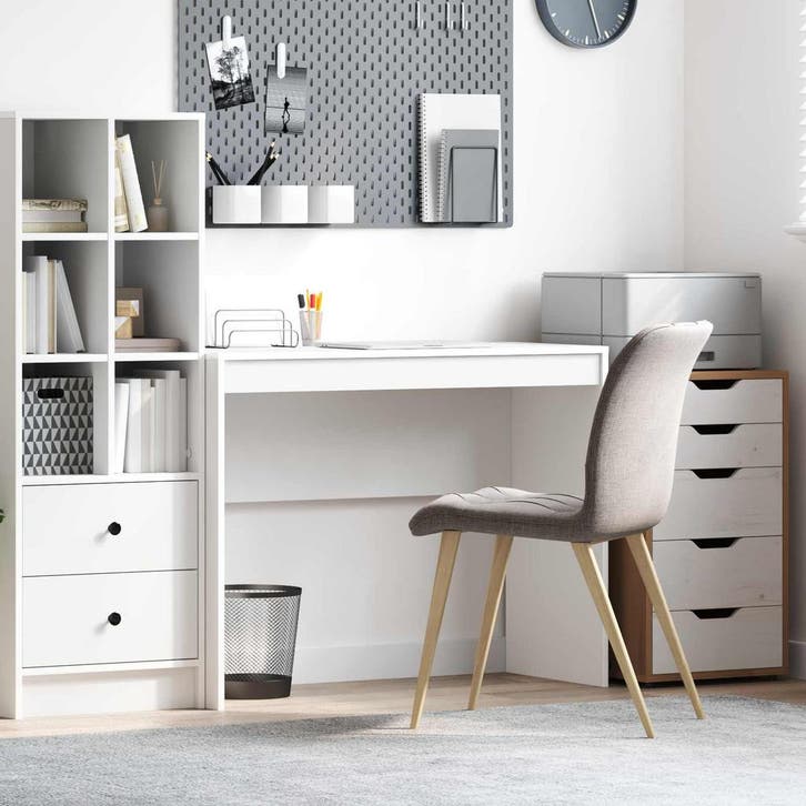 vidaXL Bureau Wit 100 x 40 x 76 cm, Huis en Inrichting, Bureaus, Nieuw, Verzenden