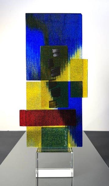 Maxence Parot - Vaas - Sculptuur met unieke kleuren, 40 cm -