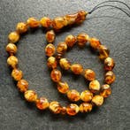 Tasbih-gebed rozenkrans kralen in olijfvorm - Barnsteen -