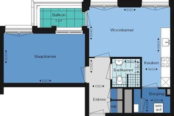 Appartement Kraanstraat in Nijmegen, Gelderland, Via bemiddelaar, Nijmegen, Appartement