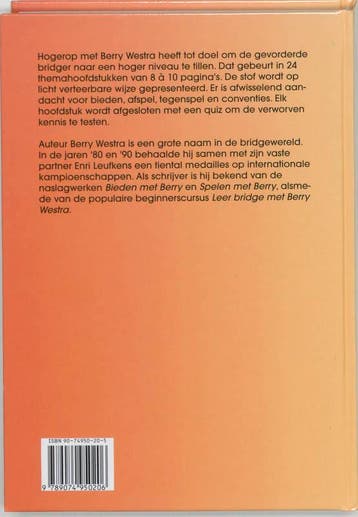 Hogerop met Berry Westra 2 / 2 9789074950206 B. Westra, Verzenden, Gelezen, B. Westra