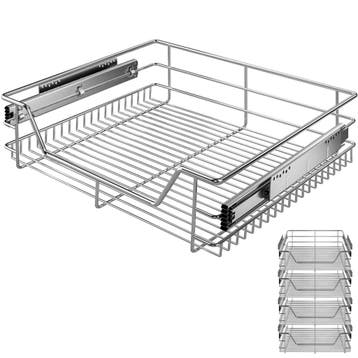 Keukenlade Set van 4 Metaal 60cm Telescopisch (Voor in Huis), Verzenden, Nieuw