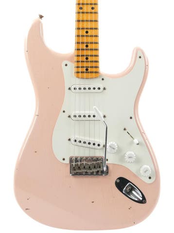 Fender Custom Shop 55 Stratocaster Shell Pink Journeyman..., Muziek en Instrumenten, Ophalen of Verzenden, Zo goed als nieuw, Solid body
