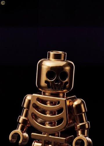 Kleury.art - [XL MATTE PAPER] The Golden Ossuary by, Nieuw