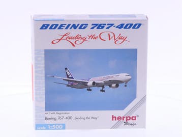 Schaal 1:500 Herpa 512824 Boeing Company Boeing 767-400 ..., Ophalen of Verzenden, Gebruikt