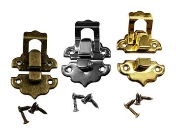 Set van 30 kleine metalen retro kistslotjes (kleur: nikkel), Ophalen of Verzenden, Nieuw