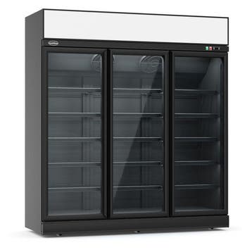 Koelkast 3 Glasdeuren 1530L INS-1530R BL, Zakelijke goederen, Horeca | Keukenapparatuur, Nieuw in verpakking, Koelen en Vriezen