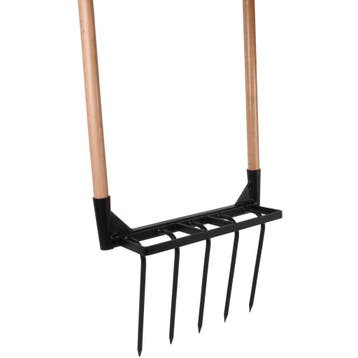 Talen Tools Compost Vork met Opstapje - Ideaal voor Bodem..., Tuin en Terras, Ophalen of Verzenden, Nieuw, Hark
