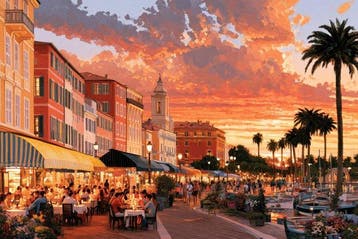 Iconica - Riviera Sunset on the Promenade - unique 1/1 XXL