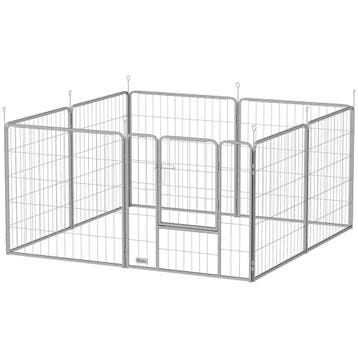 TRUUSK Puppy Ren 80 cm Hoog - 8-Delig Hondenren met Riem en, Verzenden, Nieuw