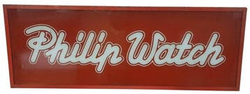 Verlichte uithangbord Philip Watch - Reclamebord met
