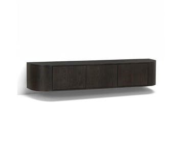 Tv meubel Novero Zwevend eiken 180 cm - Espresso bruin, Ophalen of Verzenden, Nieuw