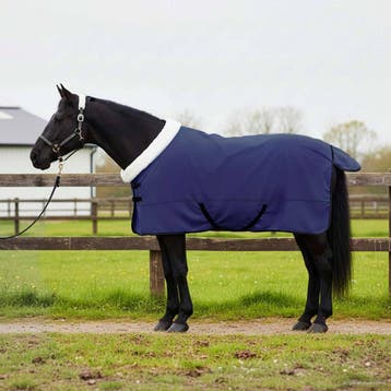 vidaXL Paardendeken Marineblauw 135 cm Polar fleece, Verzenden, Nieuw