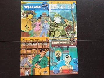 Edgar Wallace / Nero Wolfe - 4x C - 4 Album - Eerste druk -, Nieuw