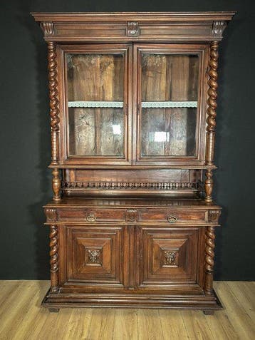 Credenza - Hout, Glas - Majestueuze dressoir