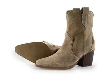 Manfield Cowboy laarzen in maat 38 Beige, Verzenden, Beige, Zo goed als nieuw, Manfield