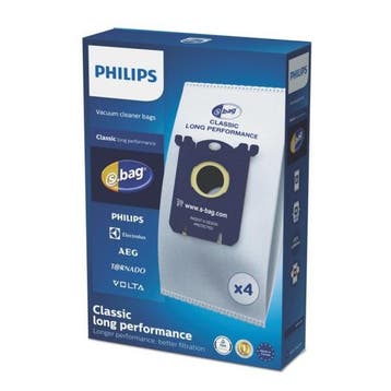 Philips S-bag Classic long performance 4 zakken, origineel, Verzenden, Nieuw, Philips
