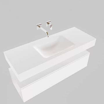 Badkamermeubel AQS Ibiza 120 cm Solid Surface Wastafel Mat, Huis en Inrichting, Badkamer | Badkamermeubels, Ophalen of Verzenden