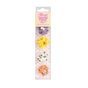 Culpitt Suikerdecoratie Jungle Dieren 25mm 12st., Hobby en Vrije tijd, Verzenden, Nieuw