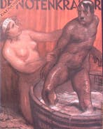 Hitler wordt gewassen op spotprent (lijst optie, Lithos), Verzenden