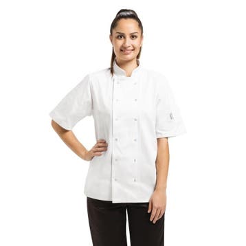 Whites Vegas koksbuis korte mouw wit | Polyester/katoen, Verzenden, Nieuw in verpakking
