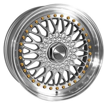 Dare DR-RS Zilver Gouden Boutjes 8.0x15 4x100 ET15, Ophalen of Verzenden, Nieuw