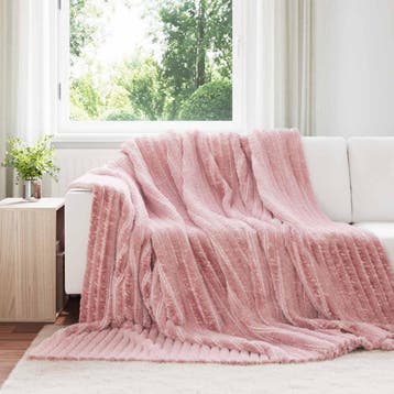 vidaXL Kleden 6 pcs Roze 270 x 240 cm Fleece, Verzenden, Nieuw, Roze