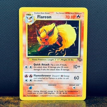 Pokémon Card - Flareon Holo 3 – Pokémon