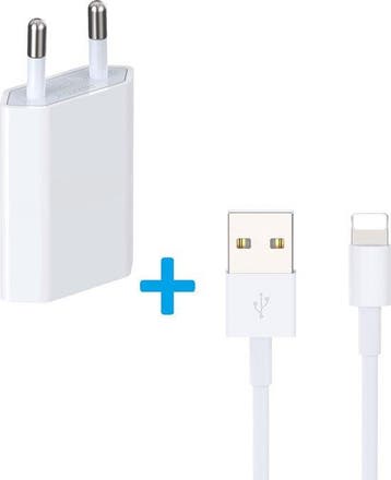 Oplader – Geschikt voor iPhone 12/11/X/XS/XR/8/7/6/SE/5 –, Ophalen of Verzenden, Nieuw
