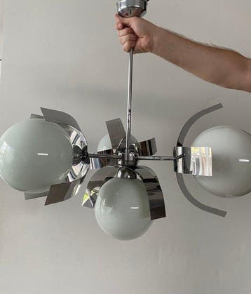 Massive - Plafondlamp - Metaal, Glas
