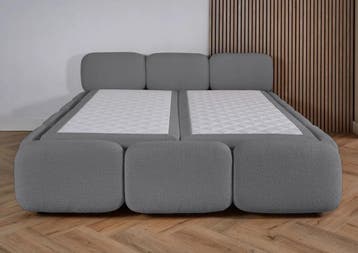 ACTIE! Bedframe Valencia 180 200 Grijs, Verzenden, 180 cm, 200 cm, Nieuw