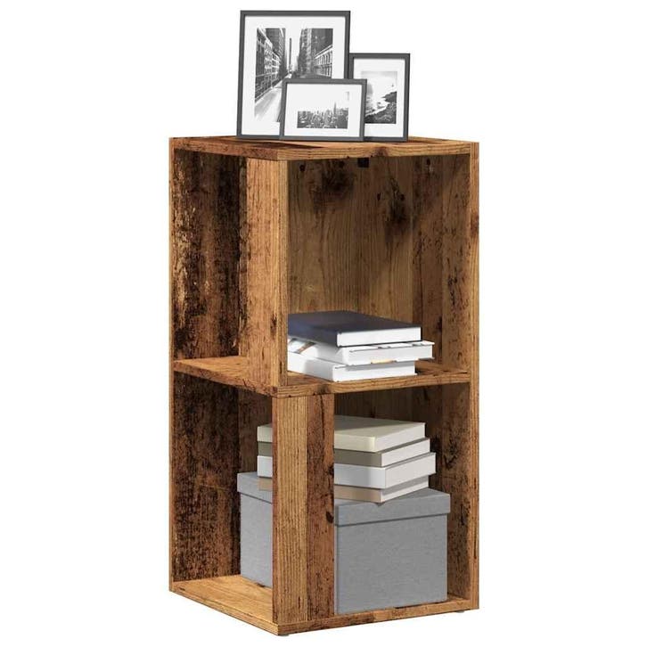 vidaXL Hoekkast 33x33x67 cm bewerkt hout oud houtkleurig, Huis en Inrichting, Kasten | Overige, Nieuw, Verzenden